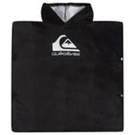 Quiksilver Qs Sweat à Capuche Serviette Kinder-Handtuch avec Poncho Surf Noir