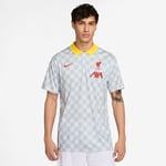 Liverpool Piké Dri-FIT Victory 3. - Grå/Röd/Gul - Nike, storlek Large