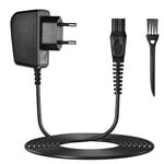 Vicloon Chargeur Tondeuse, 15V Chargeur Rasoir avec Petite Brosse, Chargeur de Rasoir Électrique pour Philips AT8880/AT800/S8980/1150/S5420/HQ7310/ HQ7360/RQ1155/RQ1290/S3103/S3102/S9151/PT727