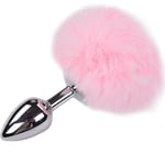 Alive anal pleasure plug smooth metal fluffy rose size m SM & BONDAGE BDSM Items