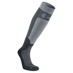 Seger Strumpor Byggmark Mid Compression Sock Svart/Grå Strl 34/36