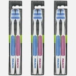 3x Listerine Toothbrush Reach Duo Twin Pack - Firm (6 brushes total)