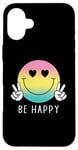 Coque pour iPhone 16 Plus Chemise Be Happy Heart Eyes Smile Face Peace Happy Face Love