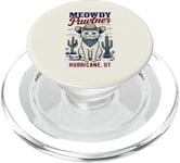 Motif de chat amusant Meowdy Pawtner, Hurricane UT USA PopSockets PopGrip pour MagSafe