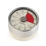 Salter Magnetic Mechanical Timer Stainless Steel 60- Minute Egg/Kitchen Timer