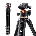 K&F Concept Compact Camera Tripod, 70inch Portable Travel Tripod with Ball Head Carrying Bag Loading Up to 33lbs/15KG for DSLR Canon Nikon Sony Mutate Series M1+BH-35L