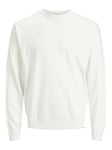 JACK & JONES Men's Jorpalma LS Knit Crew Neck jumper, Cloud dancer, L