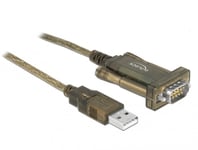 DELOCK – Adapter USB 2.0 Type-A > 1 x Serial DB9 RS-232 (64073)