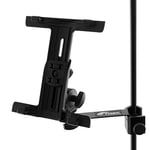 TIGER IMCA-BK Support de tablette et d'iPad pour microphone/pied de musique avec pince réglable - Noir