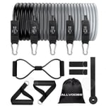 C Resistance Bands 11st 150lb Elastiskt band Fitness Kit med handtag ankelband och dörrankare för Fitness Yoga