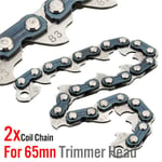 1 Pair 65mn Coil Chain For Trimmer Head Lawn Mower Grass Garden Brush Cutter Uk