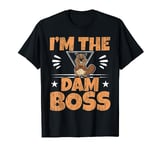 I'm The Dam Boss Wildlife Animal Canada Rodent Beaver T-Shirt