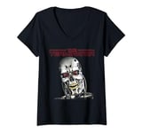 Womens The Terminator T-800 Head Retro Cyborg Gamer Classic Sci-Fi V-Neck T-Shirt