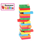 Tumbling Tower Wood Building Blocks Wooden Blocks Stacking Towering Fun Jenga