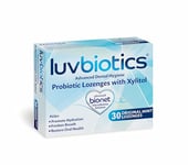 Luv Biotics Sugar Free Original Mint Lozenges with Oral Probiotics, Xylitol & Aloe Vera - 30 Lozenges