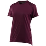 Troy Lee Designs Design Lilium Women's Short Sleeve Jersey - Deep Fig / Small