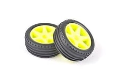 Core RC Buggy Front Tyre Set Yellow