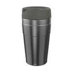 KeepCup Traveller Reusable Travel Mug - Vacuum Insulated Cup with Leakproof Sipper Lid - 16oz (454ml) - Nitro Gloss