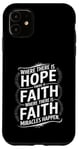 iPhone 11 Where there is hope there is faith christian black women Case