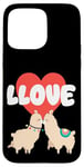 Coque pour iPhone 15 Pro Max LLove Funny Llama Valentine Jeu de mots pour couples amoureux de lama