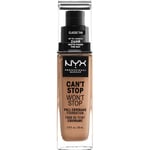 NYX Professional Makeup Facial make-up Foundation Can't Stop Won't Stop Foundation 18 Classic Tan 30 ml (4.933,00 kr / 1 l)