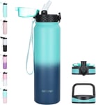 GOPPUS Stainless Steel Water Bottle 1 Litre Vacuum Insulated Metal Water Bottle