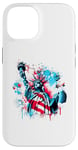 iPhone 14 American Style Statue of Liberty Spray Paint Case