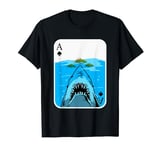 Poker Ace Of Spades Shark Hunting Fish - Texas Hold'Em Poker T-Shirt