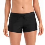 Tmaza Short de Bain Femme - Maillot de Bain Short Femme - Shorty de Bain Femme pour Plage Surf, Noir 34-36=Code du Fabricant.S