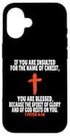 Coque pour iPhone 16 1 Pierre 4:14 Verses bibliques Écriture