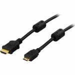 Delcato HDMI til HDMI-mini-kabel, 1,0 m