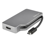 StarTech USB C Multiport Video Adapter with HDMI, VGA, Mini DisplayPort (Space Gray Aluminium)