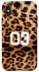 iPhone X/XS 03 Jersey Leopard Girl Case