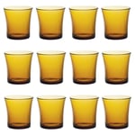 12x Duralex Lys Tumbler Glasses Water Whiskey Drinking Cup Set 210ml Amber