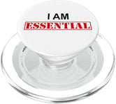 I Am Essential Worker Im Essential Employee I'm Essential AF PopSockets PopGrip pour MagSafe