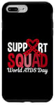 iPhone 7 Plus/8 Plus Support Squad World AIDS Day Red Ribbon Heart HIV Survivor Case