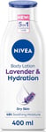 NIVEA Lavender Body Lotion (400Ml), NIVEA Moisturiser for Dry Skin with Natural