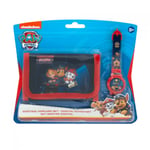 Paw Patrol Nickelodeon 2107 Set Klocka Digital och Plånbok Walle