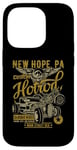 iPhone 14 Pro New Hope PA USA Vintage Hotrod Distressed Style Design Case