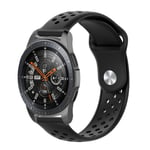 Samsung Gear S3 / Galaxy Watch 46mm ranneke 22mm - musta