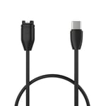 Fixed USB-C Ladekabel for Garmin Smartwatch - Svart