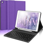 Étui Coque Ipad 6 Génération Avec Clavier, Violet