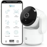 Garza - Caméra Surveillance Intelligente 360º Intérieur IP WiFi 2.4GHz, 1080 HD, Vision Nocturne, Détection de Mouvement, Mode Confidentialité, Contrôle Via App