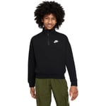 Nike Sportswear Club 1/2 Zip Sweatshirt Barn - Svart - str. 137 - 147