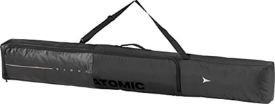ATOMIC W SKI Bag Cloud Black - 175 cm Long Ski Bag for Skis & Poles - Water & Dirt-Repellent Material - Scratch-Free & Compact Ski Transport - Includes Carry Strap