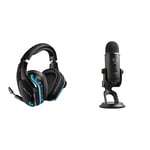 Logitech G935, Casque Gaming sans Fil avec Son Surround 7.1, Transducteurs Pro-G 50 mm, LIGHTSYNC RVB + Blue Micrphone Yeti, Micro USB pour Enregistrer et Diffuser sur PC et Mac