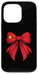 iPhone 13 Pro China Flag Chinese Pride Coquette Ribbon Case