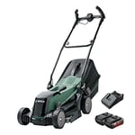 Bosch Cordless Lawnmower EasyRotak 36-550 (2 x 36 volt 2.0 Ah batteries, Brushless Motor, Cutting Width: 37 cm, Lawns up to 550 m2, Height of cut: 25- 70 mm, Weight: 15 kg, in Carton Packaging)