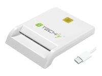 Techly - Läsare/Skrivare För Smartcard - Usb-C - Vit