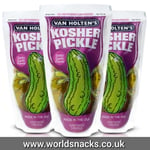 Kosher Garlic Pickle X3 Jumbo Pickles American Import Van Holtens